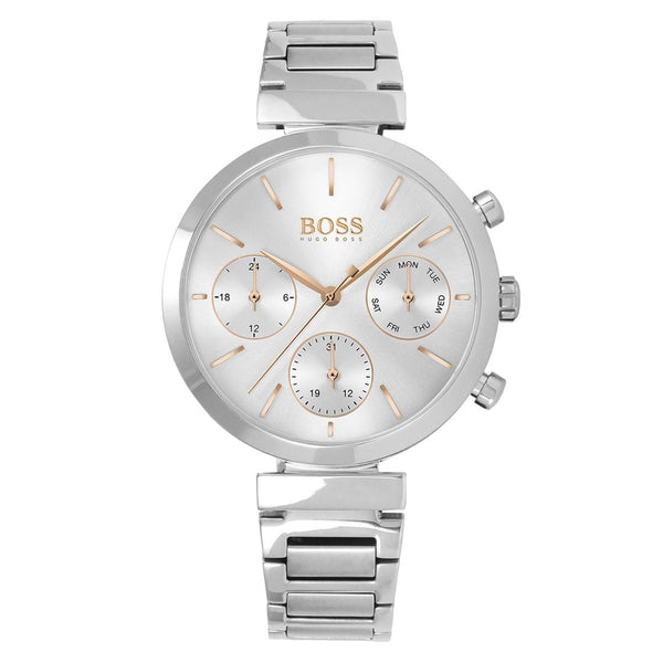 Hugo Boss Flawless Chronograph Silver Women's Watch  1502530 - The Watches Men & CO