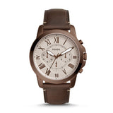 Fossil Grant Brown Leather Men's Watch FS5344