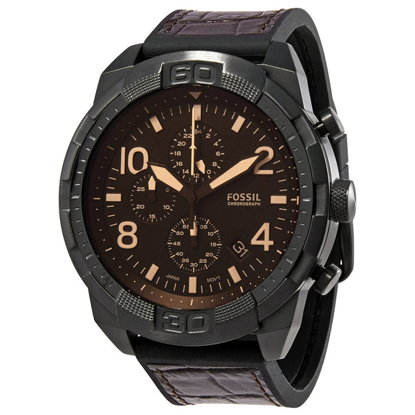 Fossil Bronson Chronograph Quartz Brown Dial Men's Watch #FS5713 - The Watches Men & CO