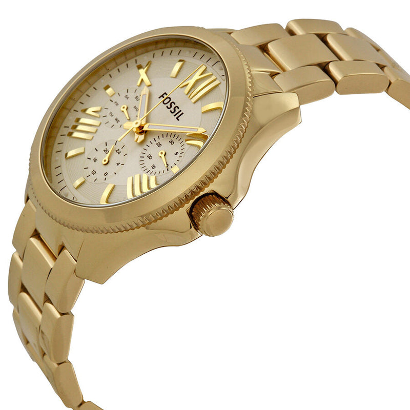 Fossil Cecile Multi-Function Champagne Dial Stainless Steel Ladies Watch AM4510 - The Watches Men & CO #2
