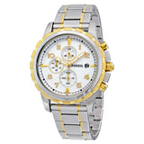 Fossil Dean Chronograph Silver Dial Two-tone Men's Watch FS4795 - The Watches Men & CO