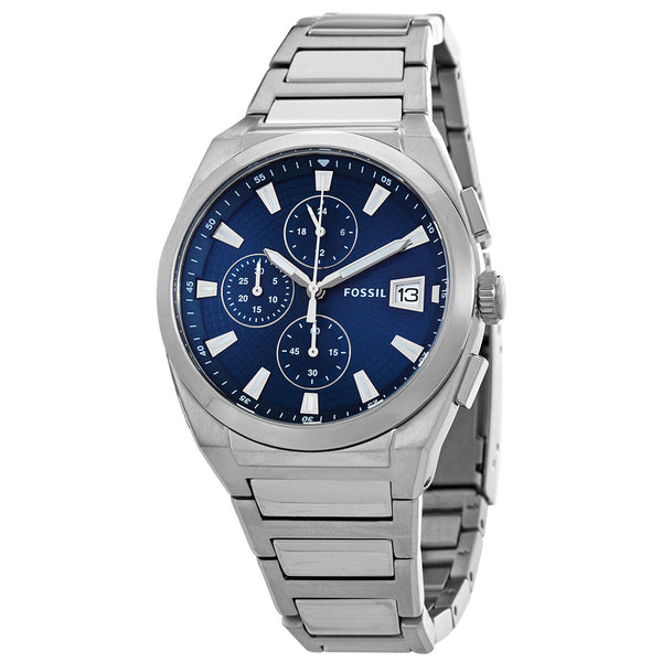 Fossil Everett Chronograph Quartz Blue Dial Men's Watch FS5795 - The Watches Men & CO