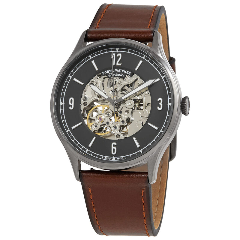 Fossil Forrester Automatic Grey Skeleton Dial Men's Watch ME3178 - The Watches Men & CO