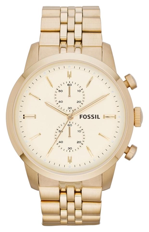 Fossil Gold Townsman Tone Stainless Steel Chronograph Men's Watch  FS4856 - The Watches Men & CO