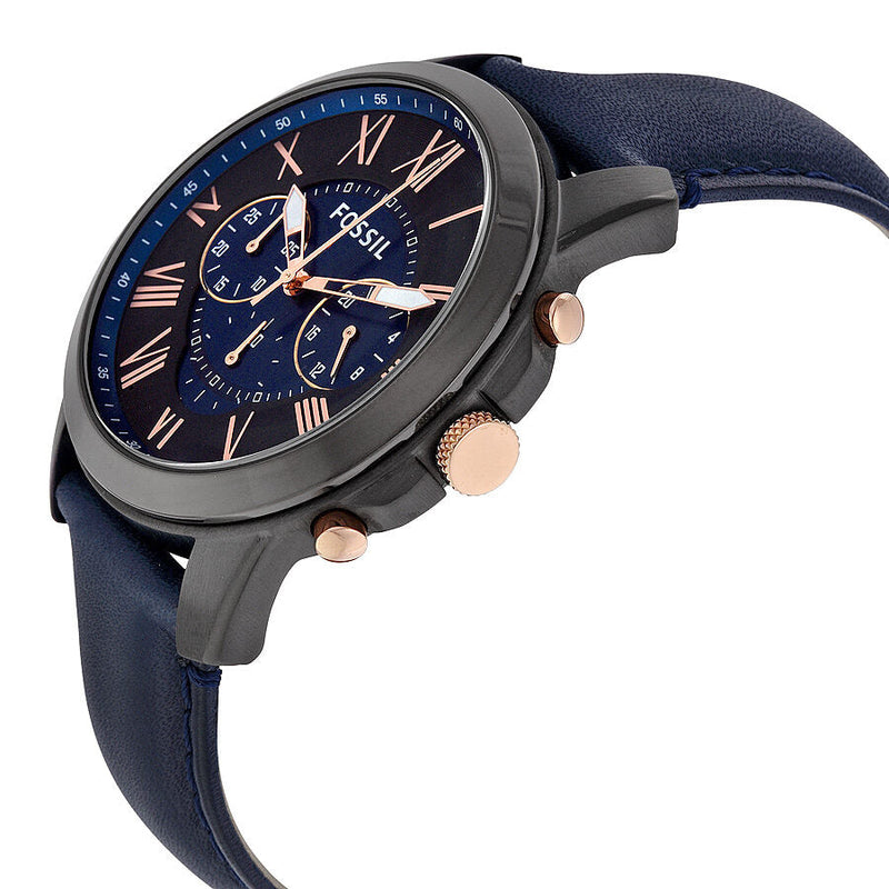 Fossil Grant Chronograph Black and Blue Dial Men's Watch FS5061 - The Watches Men & CO #2