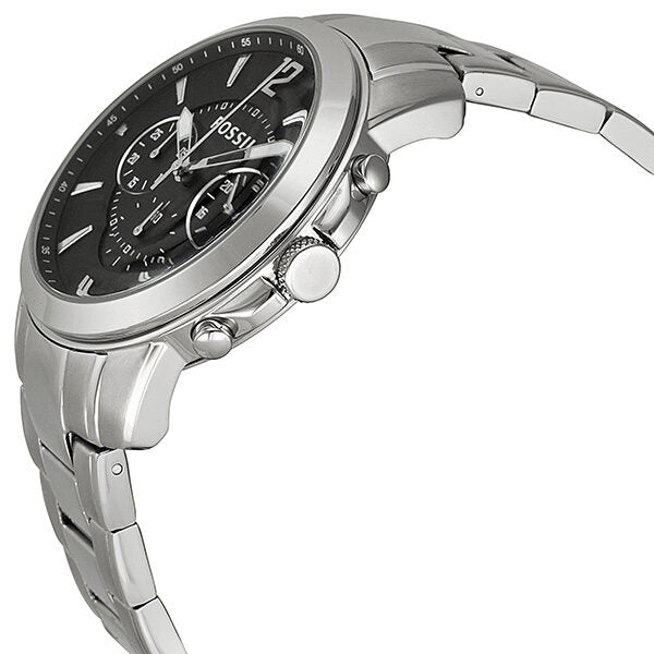 Fossil Grant Chronograph Black Dial Stainless Steel Men's Watch FS4532 - The Watches Men & CO #2