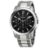 Fossil Grant Chronograph Black Dial Stainless Steel Men's Watch FS4532 - The Watches Men & CO