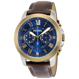 Fossil Grant Chronograph Blue Dial Men's Watch FS5150 - The Watches Men & CO