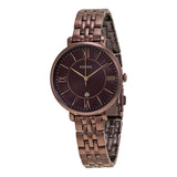 Fossil Jacqueline Wine Ion-plated Ladies Watch  ES4100 - The Watches Men & CO