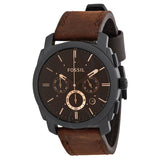 Fossil Machine Chronograph Brown Dial Men's Watch  FS4656 - The Watches Men & CO