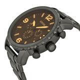 Fossil Nate Chronograph Black Ion-plated Men's Watch JR1356 - The Watches Men & CO #2