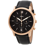 Fossil Neutra Chronograph Black Dial Men's Watch #FS5381 - The Watches Men & CO