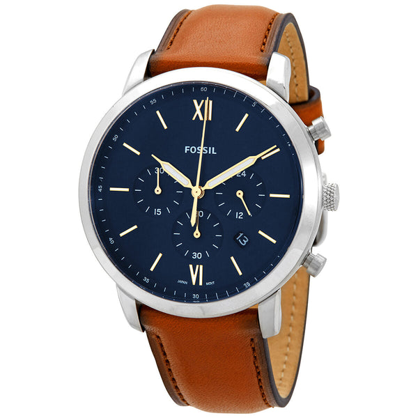 Fossil Neutra Chronograph Quartz Blue Dial Men's Watch FS5453 - The Watches Men & CO