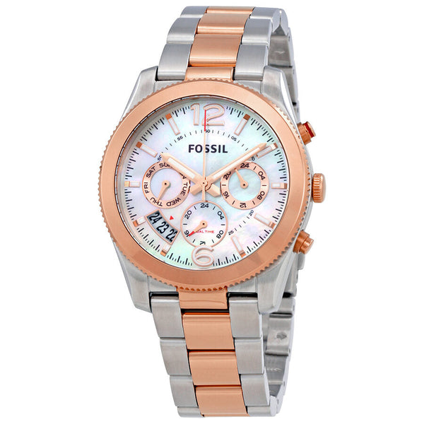 Fossil Perfect Boyfriend Mother of Pearl Dial Ladies Watch ES4135 - The Watches Men & CO