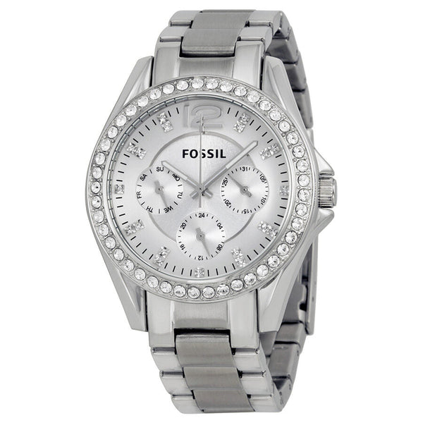 Fossil Riley Multi-Function Silver Dial Ladies Watch ES3202 - The Watches Men & CO