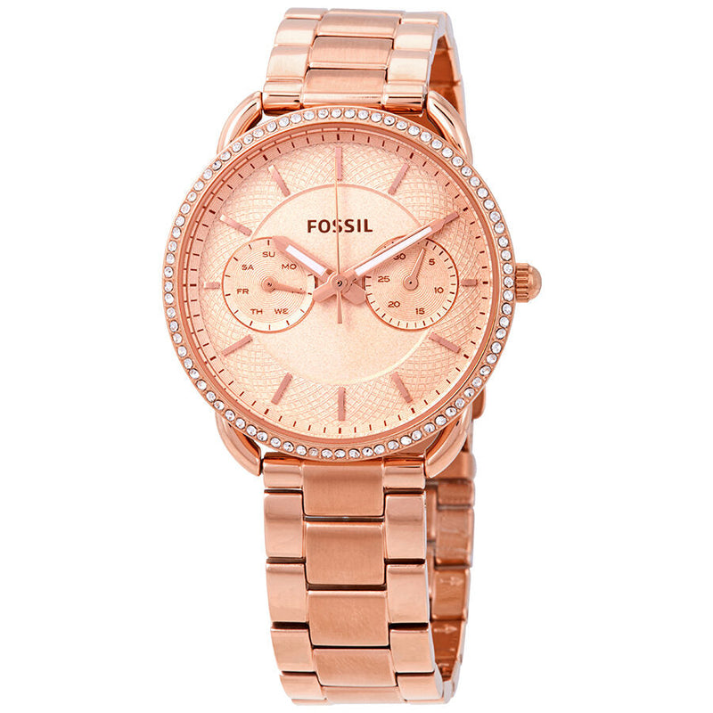 Fossil Tailor Multifunction Rose Dial Ladies Watch ES4264 - The Watches Men & CO