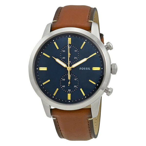 Fossil Townsman Chronograph Blue Dial Men's Watch #FS5279 - The Watches Men & CO