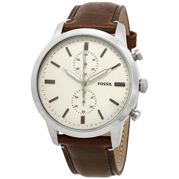 Fossil Townsman Chronograph Cream Dial Men's Watch FS5350 - The Watches Men & CO