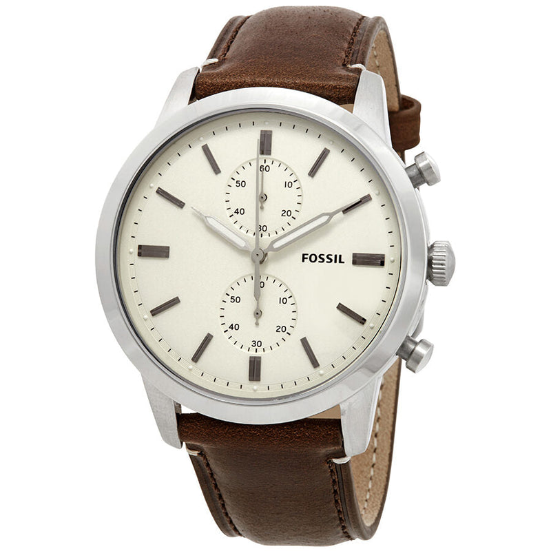 Fossil Townsman Chronograph Cream Dial Men's Watch FS5350 - The Watches Men & CO