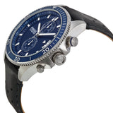 Fossil Wakefield Chronograph Blue Dial Black Leather Men's Watch CH2945 - The Watches Men & CO #2