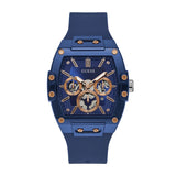 Guess Skeleton Dial Blue Silicone Men's Watch GW0203G7