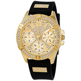 Guess Lady Frontier Quartz Crystal Gold Dial Ladies Watch W1160L1 - The Watches Men & CO