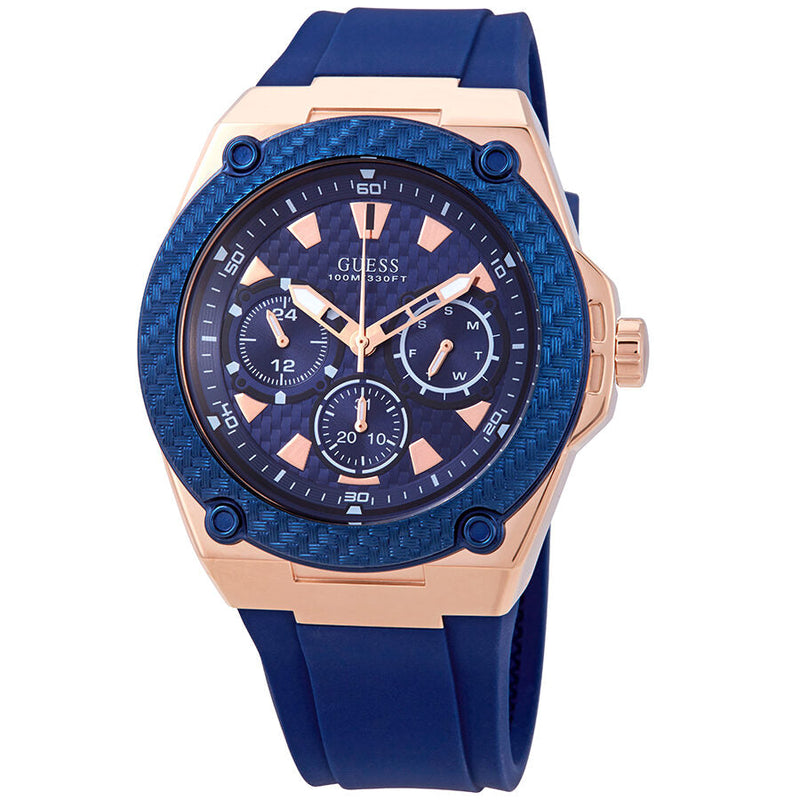 Guess Legacy Blue Dial Men's Watch W1049G2 - The Watches Men & CO