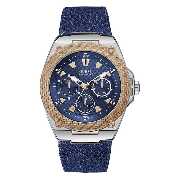 Guess Legency Quartz Blue Dial Men's Watch W1058G1 - The Watches Men & CO