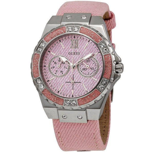 Guess Limelight Quartz Crystal Pink Dial Ladies Watch W0775L15 - The Watches Men & CO