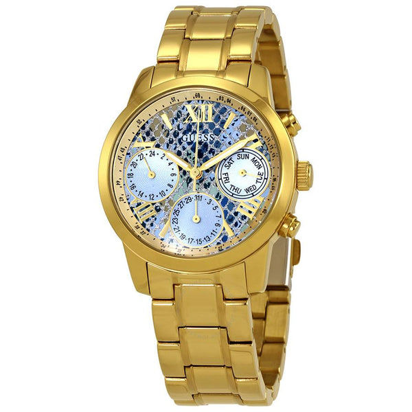 Guess Mini Sunrise Multi-Function Blue Dial Ladies Watch W0448L6