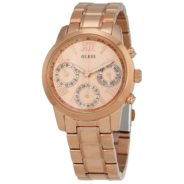 Guess Mini Sunrise Multi-function Rose Dial Ladies Watch W0448L3