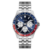 Guess Odyssey Blue Dial pepsi Bezel Men's Watch W1107G2 - The Watches Men & CO