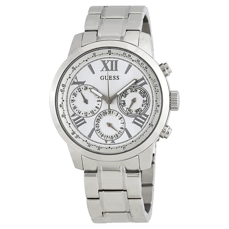 Guess Sunrise White Dial Ladies Multifunction Watch W0330L3 - The Watches Men & CO
