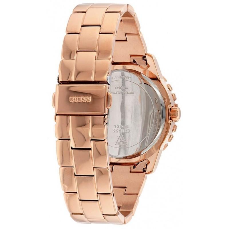 Guess Crystal Paved Rose Gold Ladies Watch#W0335L3 - The Watches Men & CO #4