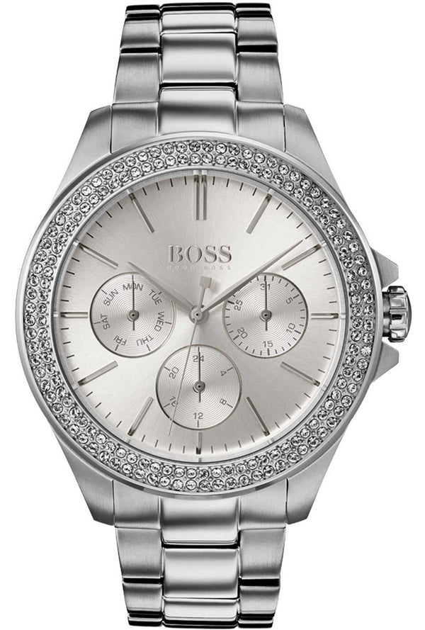 Hugo Boss Crystal Silver Analogue Women's Watch  1502442 - The Watches Men & CO