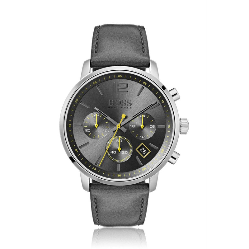 Hugo Boss Attitude Grey Dial Men's Watch  1513658 - The Watches Men & CO