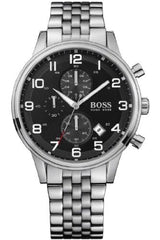 Hugo Boss Chronograph Black Dial Stainless Steel Men's Watch 1512446 - The Watches Men & CO