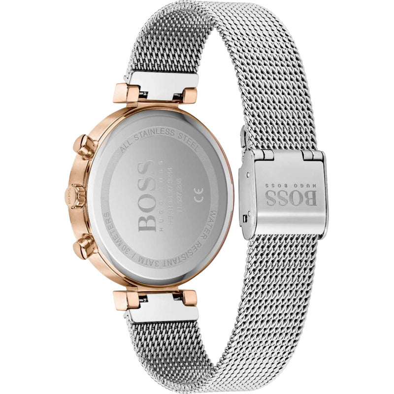 Hugo Boss Flawless Silver Mesh Women's Watch 1502551 - The Watches Men & CO #3