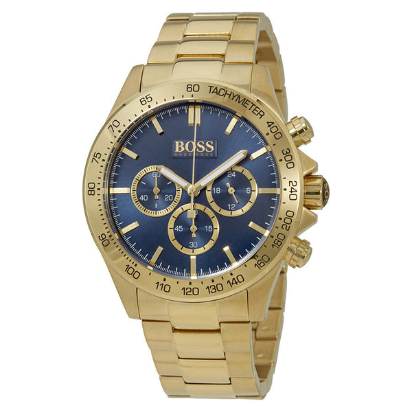Hugo Boss Ikon Chronograph Blue Enamel Dial Men's Watch #1513340 - The Watches Men & CO