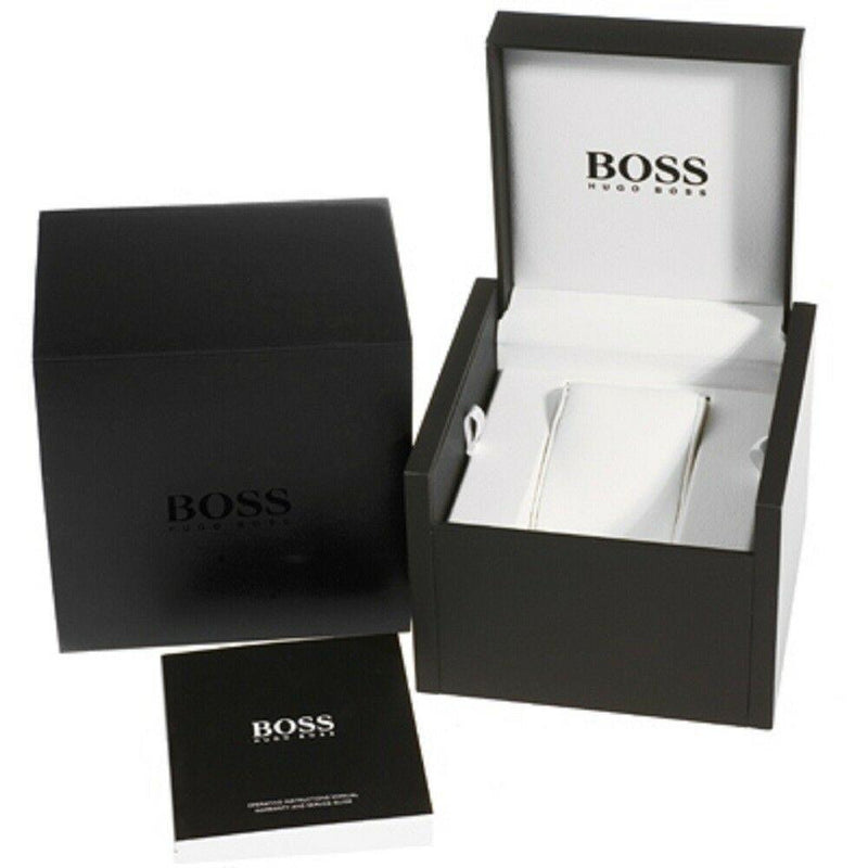 Hugo Boss Mens Ikon Two-Tone Rose Gold Silver Watch HB1513339 - The Watches Men & CO #5