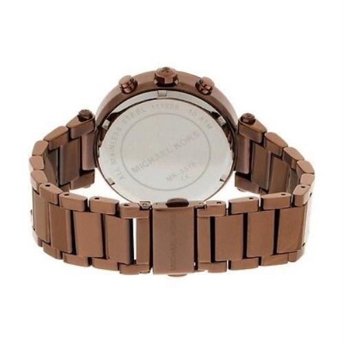 Michael Kors Parker Chronograph Chocolate Ladies Watch MK5578 - The Watches Men & CO #3