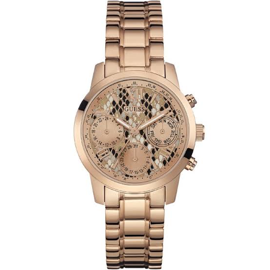 Guess Mini Sunrise Multi-Function Rose Gold Tone Ladies Watch  W0448L9 - The Watches Men & CO