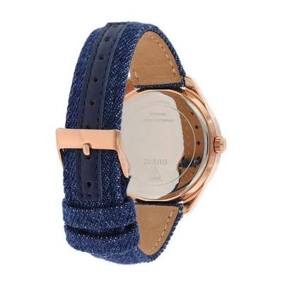 Guess Little Flirt Blue Dial Leather Strap Ladies Watch W0456L6 - The Watches Men & CO #2