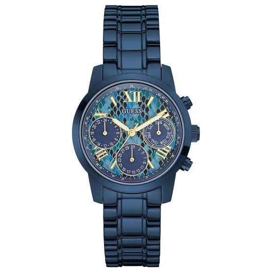 Guess Mini Sunrise Multi-Function Blue Dial Ladies Watch  W0448L10 - The Watches Men & CO