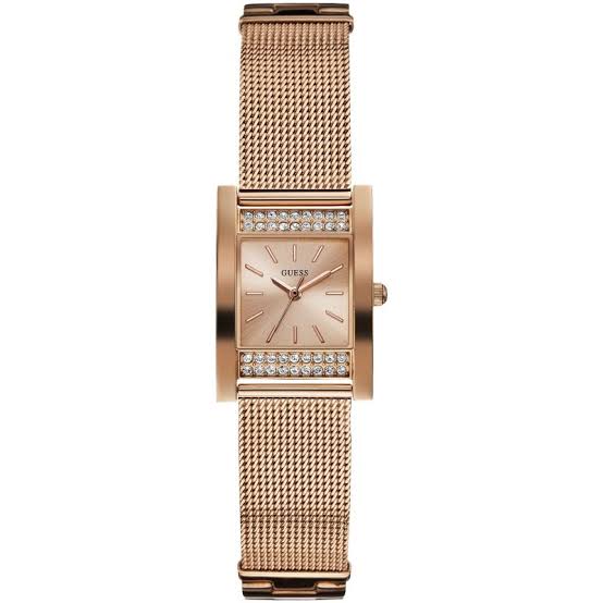 Guess Nouveau Diamond Rose Gold Ladies Watch  W0127L3 - The Watches Men & CO