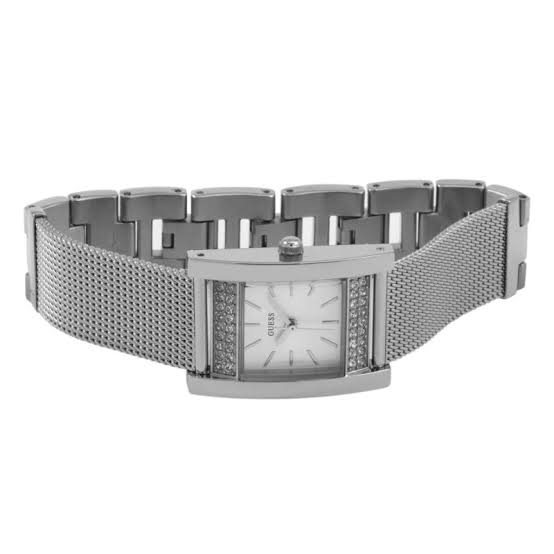 Guess Nouveau Diamond Silver Dial Ladies Watch W0127L1 - The Watches Men & CO #2