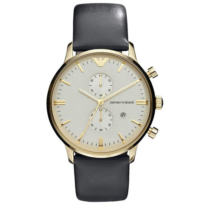 Emporio Armani Gianni Leather Men's Watch#AR0386 - The Watches Men & CO
