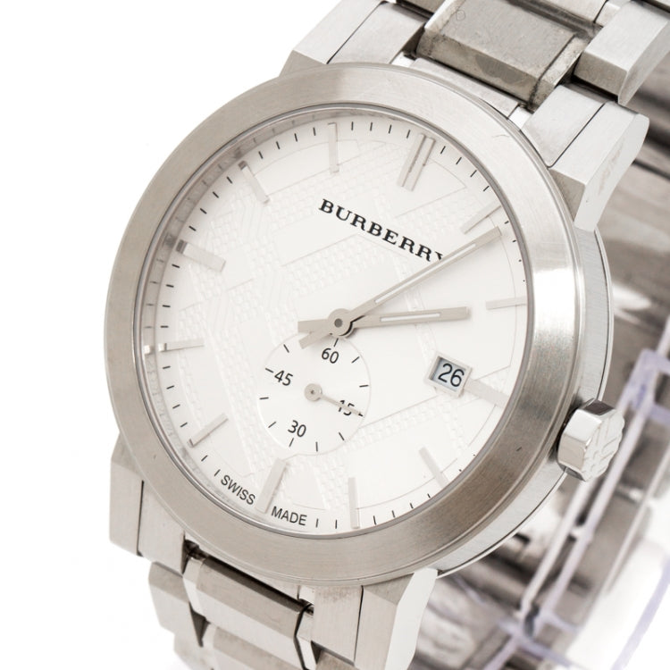 Burberry The City Silver Dial Stainless Steel Men's Watch BU9900