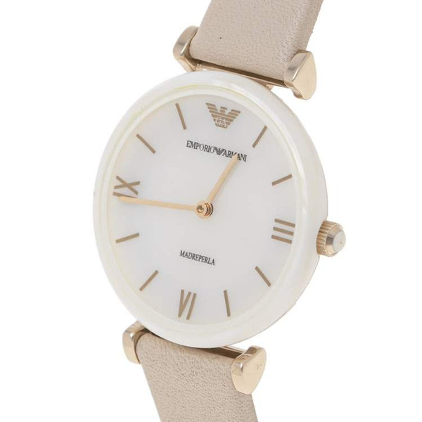 Emporio Armani Gianni T-Bar Leather Women's Watch AR11041 - The Watches Men & CO #2