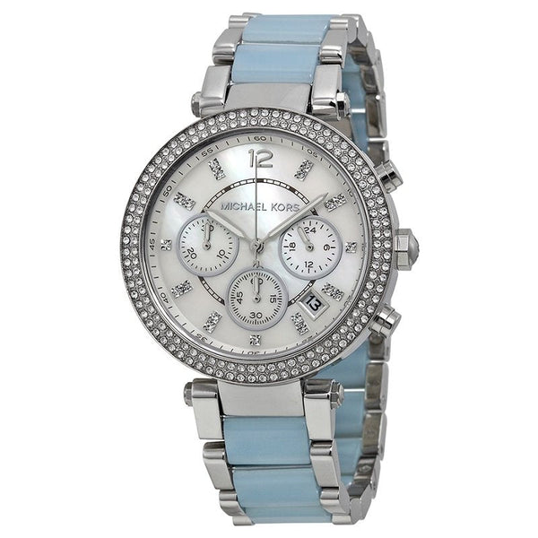 Michael Kors Parker Mother of Pearl Dial Ladies Watch MK6138 - The Watches Men & CO #2